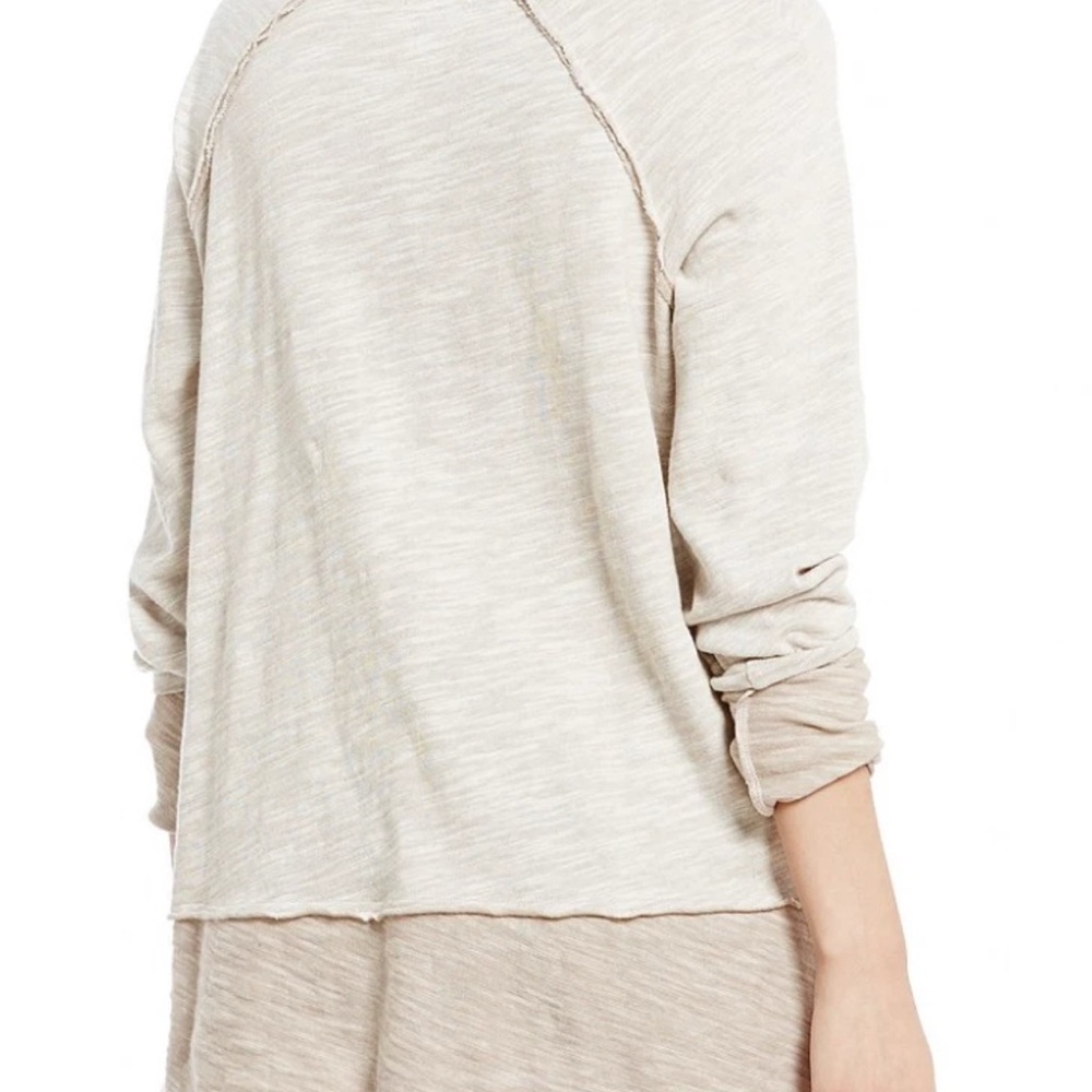 Free People Beach Beige Cocoon Cowl Neck Knit Sweater Tunic - Picture 7 of 15
